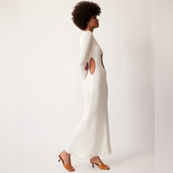 NWOT Savannah Morrow Gardenia Maxi Dress in Ivory - Picture 4 of 12